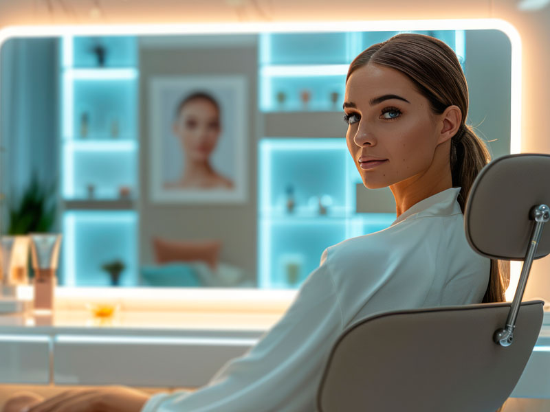 Paciente en evaluación de cirugía plástica y estética con análisis digital avanzado para resultados naturales en TelemedicinaFull.